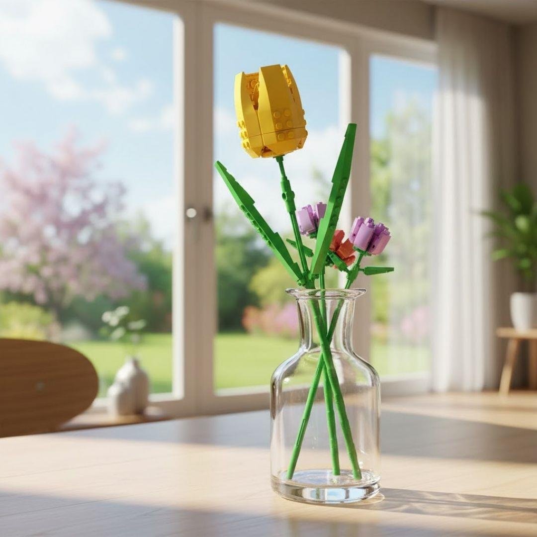 Diğer Lego Setleri, Sunman, BLX Çiçekler Lale Sarı JK2620