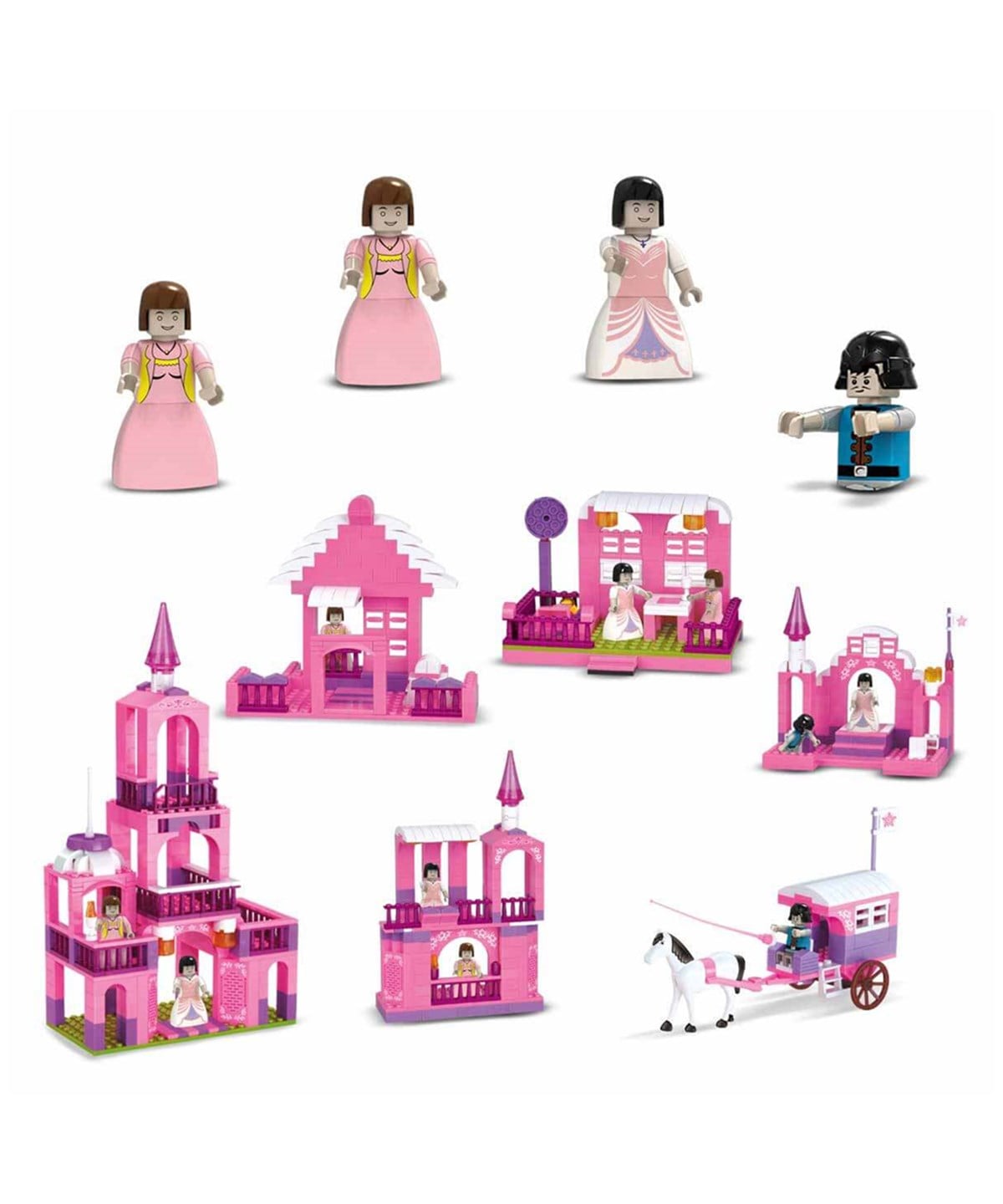 Diğer Lego Setleri, Sunman, BLX J5738A Sweet Girl Şato ve Villa 21243 Villa Modeli