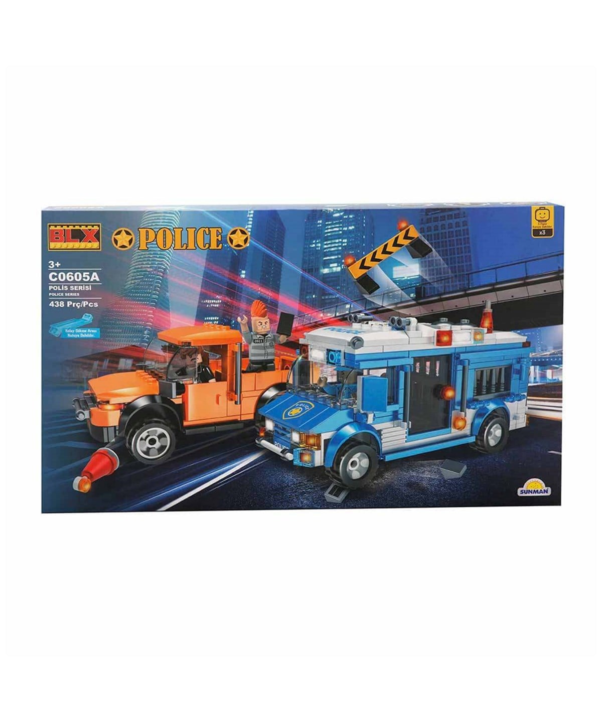 Diğer Lego Setleri, Sunman, BLX Police Polis Serisi C0605 586 Parça Lego Seti