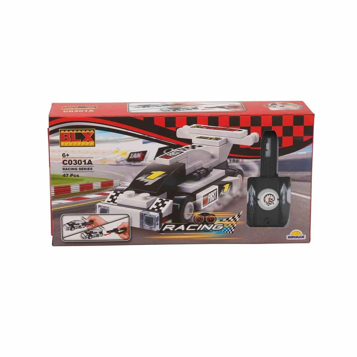 Diğer Lego Setleri, Sunman, BLX Racing Yarış Arabası Yapı Seti C0301A 92779 Gri