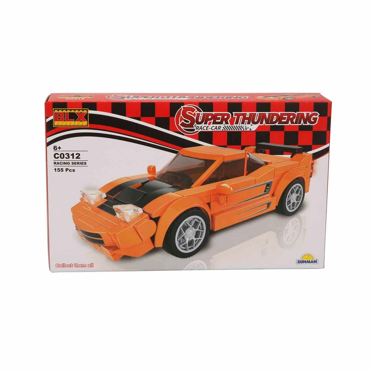 Diğer Lego Setleri, Sunman, BLX Racing Yarış Arabaları C0312 92816 Turuncu Araba 155 Parça