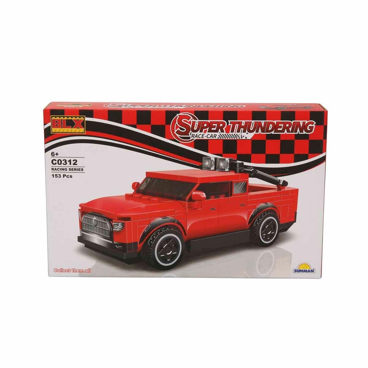 Diğer Lego Setleri, Sunman, BLX Racing Yarış Arabaları C0312 92816 Kırmızı Araba 153 Parça