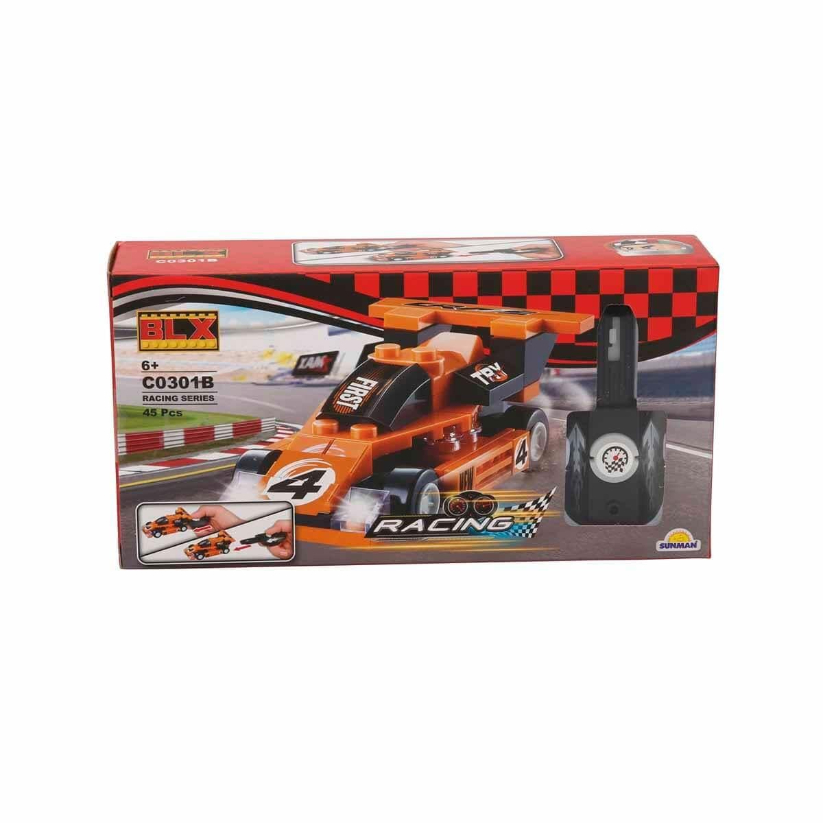 Diğer Lego Setleri, Sunman, BLX Racing Yarış Arabası Yapı Seti C0301A 92779 Turuncu