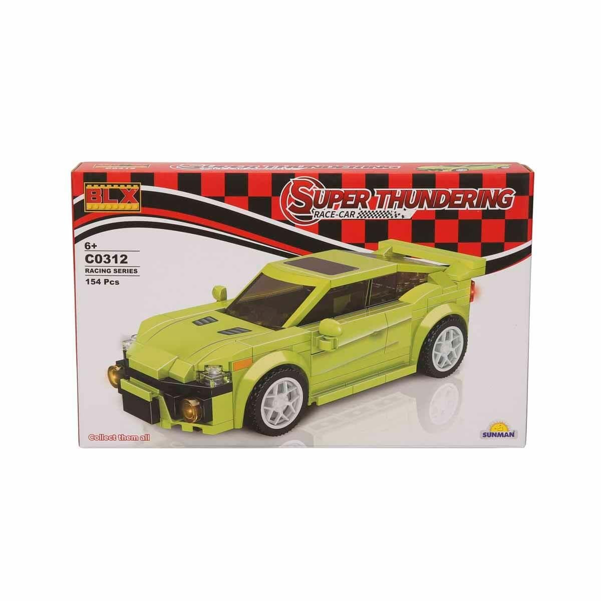 Diğer Lego Setleri, Sunman, BLX Racing Yarış Arabaları C0312 92816 Yeşil Araba 154 Parça