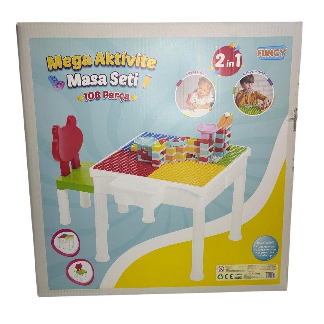 Diğer Lego Setleri, FUNCY, Mega Aktivite Masa Seti 108 Parça
