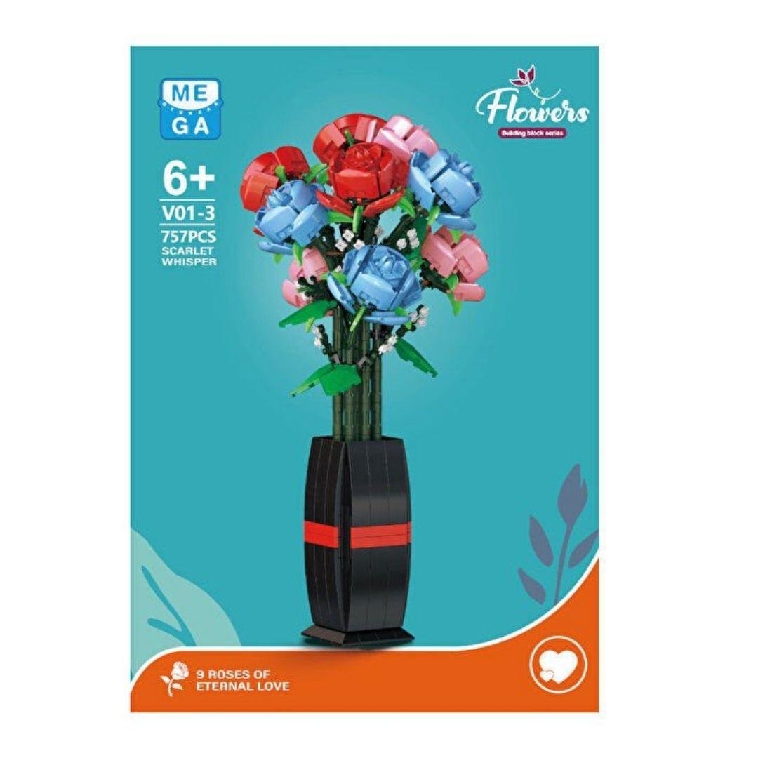 Diğer Lego Setleri, MEGA OYUNCAK, Mega Blok Çiçek Güller 757 Parça