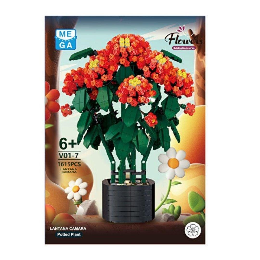 Diğer Lego Setleri, MEGA OYUNCAK, Mega Blok Çiçek Lantana (Çalı Minesi) 1615 Parça