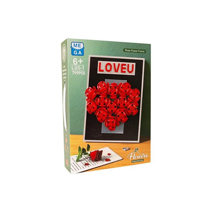 Diğer Lego Setleri, MEGA OYUNCAK, Mega Love U Gül Fotoğraf Çerçevesi 799 Parça