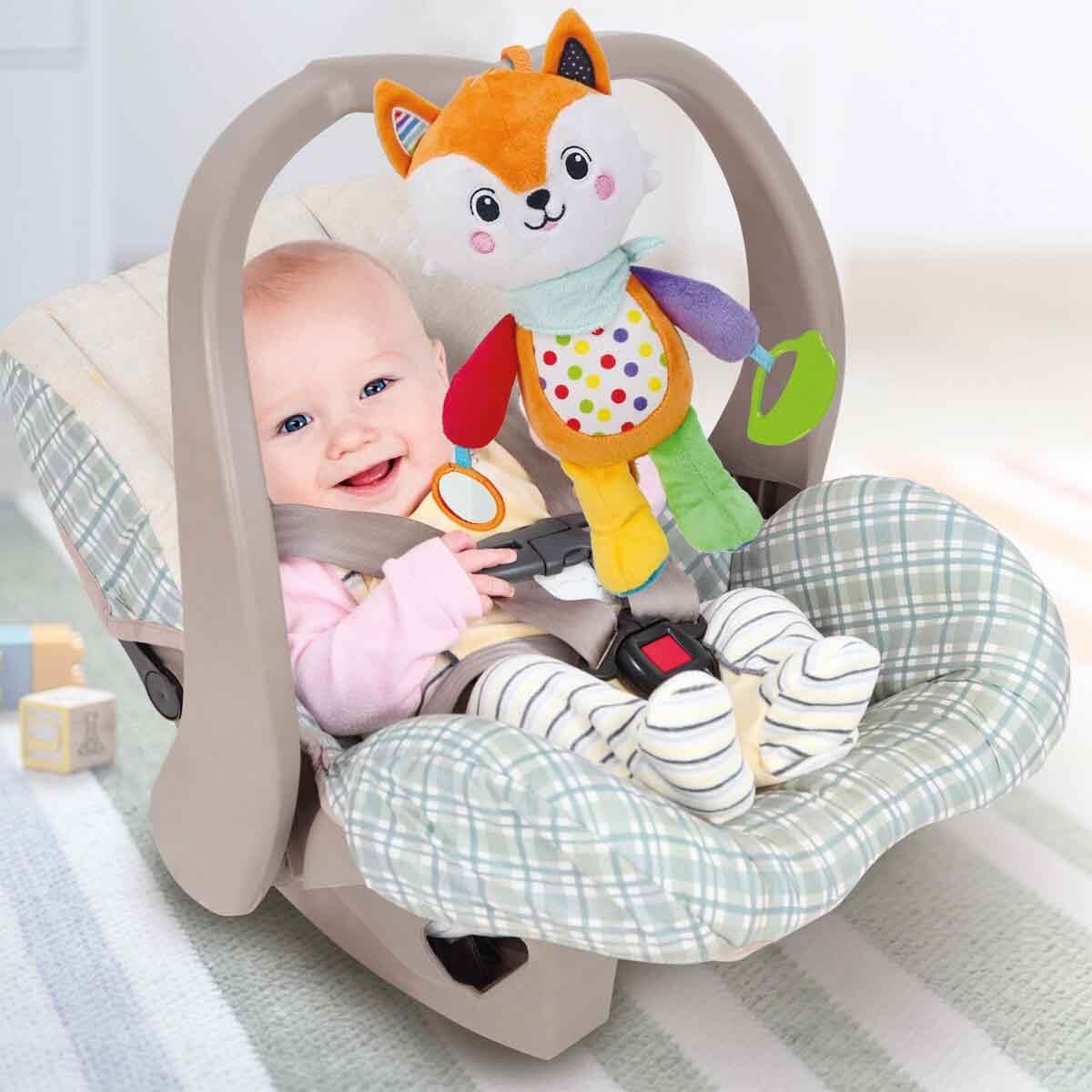 Eğitici Bebek Oyuncakları, Clementoni, Baby Clementoni Aktiviteli Peluş Tilki 17792