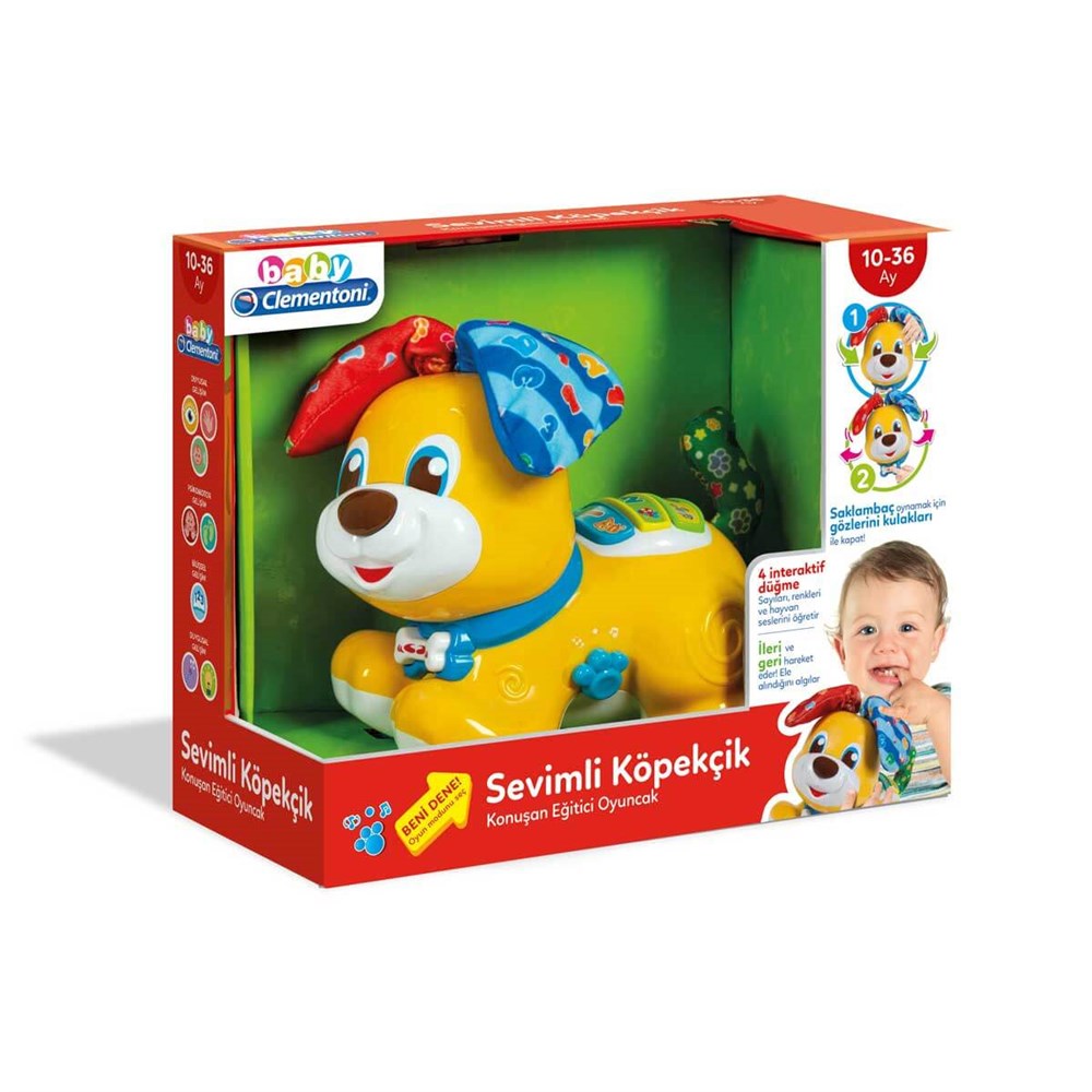 Eğitici Bebek Oyuncakları, Baby Clementoni, Baby Clementoni Sevimli Köpekçik 64998
