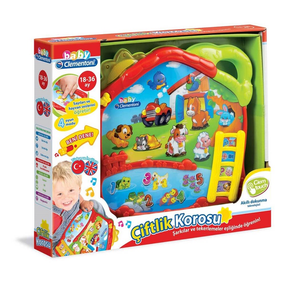 Eğitici Bebek Oyuncakları, Baby Clementoni, Baby Clementoni Eğitici Çiftlik Korosu 64941