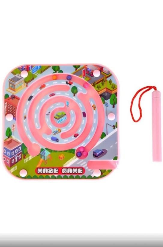 Eğitici Bebek Oyuncakları, Ceren, CTOY Manyetik Labirent Oyunu 66439 Pembe
