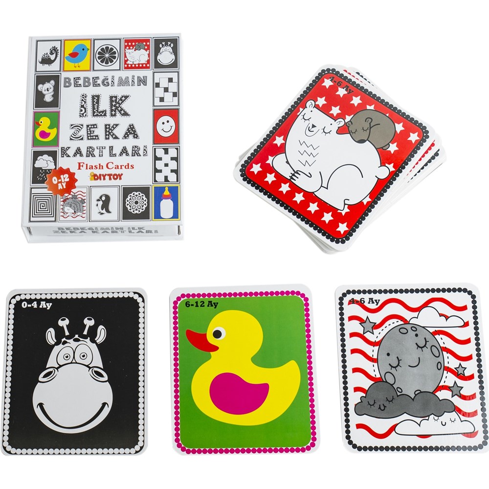 Eğitici Bebek Oyuncakları, Dıytoy, Dıytoy Bebeğimin İlk Zeka Kartları Flash Kart