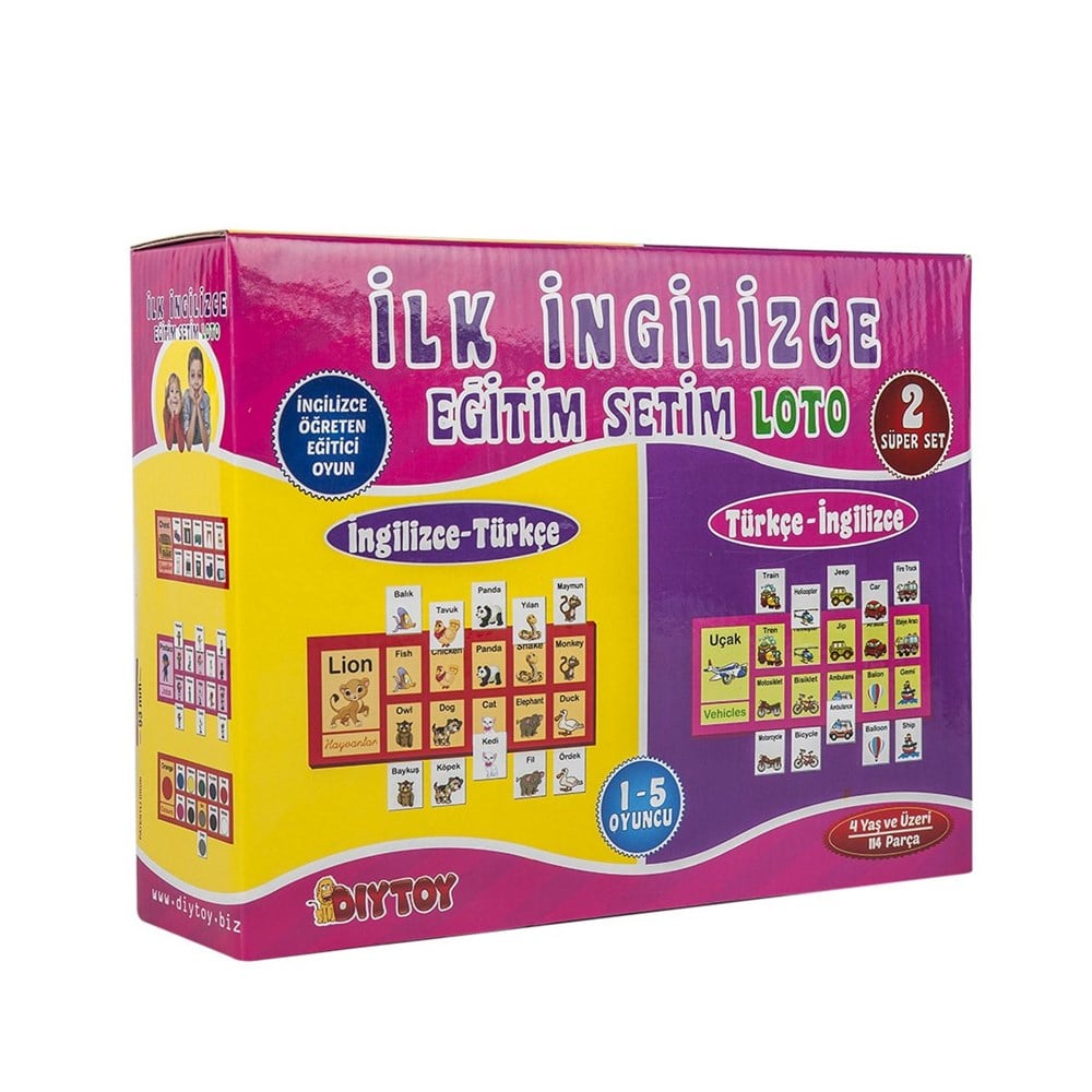 Eğitici Bebek Oyuncakları, Dıytoy, Dıytoy İlk İngilizce Loto Eğitim Seti
