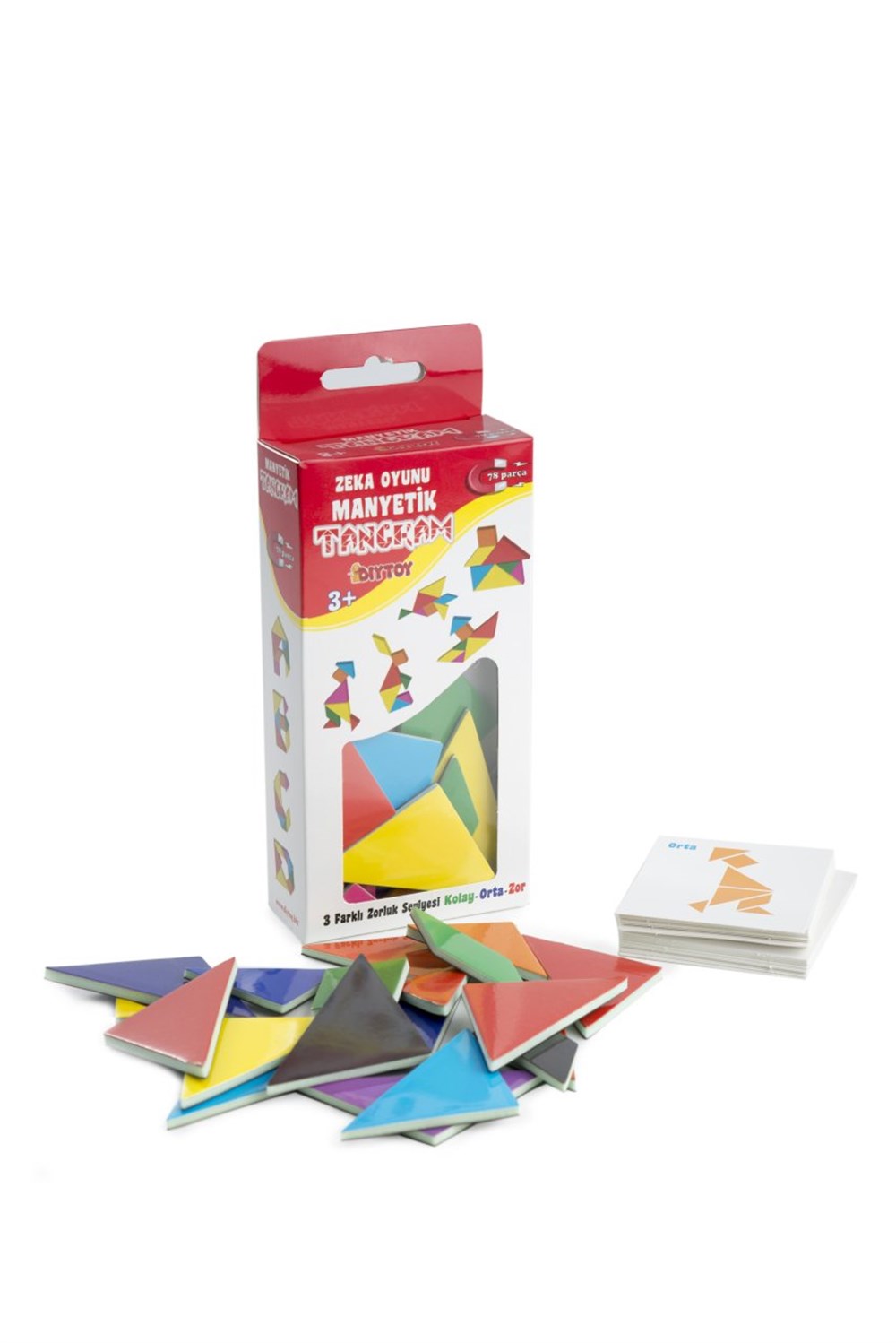 Eğitici Bebek Oyuncakları, Dıytoy, Dıytoy Manyetik Zeka Oyunu Tangram 36 Parça