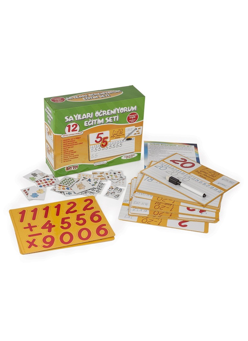 Eğitici Bebek Oyuncakları, Dıytoy, Dıytoy Sayılar Öğreniyorum Eğitim Seti 12 Eğitici Oyun Etkinliği