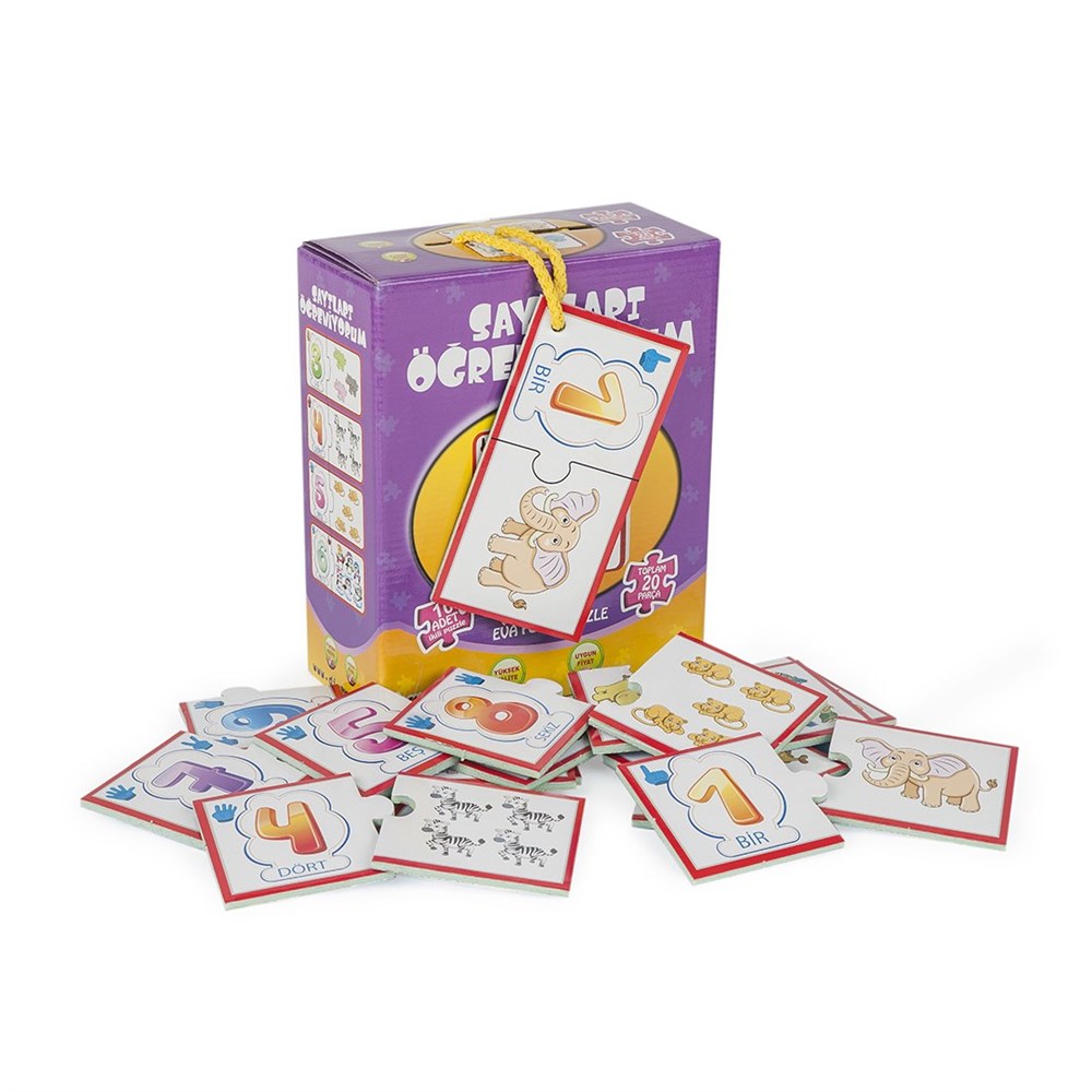 Eğitici Bebek Oyuncakları, Dıytoy, Dıytoy Sayıları Öğreniyorum Eva Puzzle 11 Adet