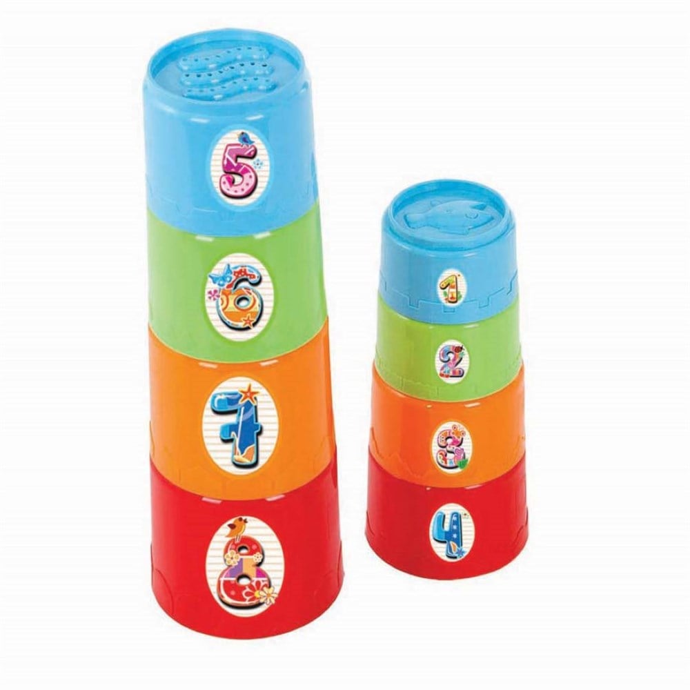 Eğitici Bebek Oyuncakları, Furkan Toys, Eğitici Oyuncak 3 in 1 Silindir Kule FR55788