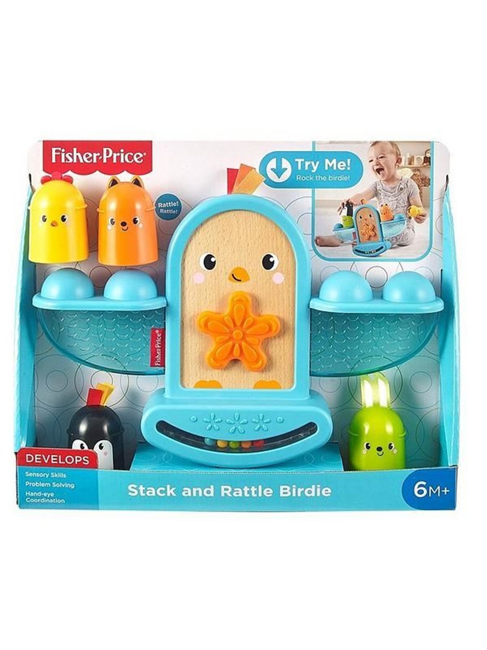 Eğitici Bebek Oyuncakları, Fisher Price, Fisher Price Eğlenceli Kuş - Denge Oyuncağı GJW26