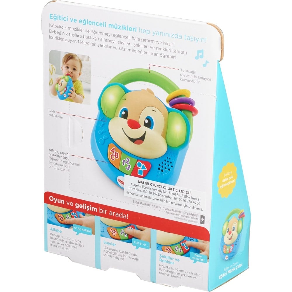 Eğitici Bebek Oyuncakları, Fisher Price, Fisher Price Eğitici Müzik Çalar Türkçe FPV18