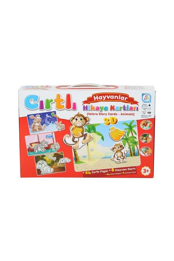 Eğitici Bebek Oyuncakları, Laço Kids, Laço Kids Cırtlı Hikaye Kartları Hayvanlar LC7205