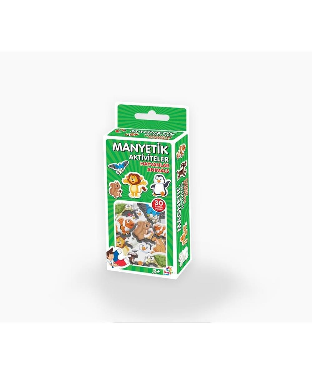 Eğitici Bebek Oyuncakları, Laço Kids, Laço Kids Manyetik Aktiviteler Hayvanlar 30 Parça