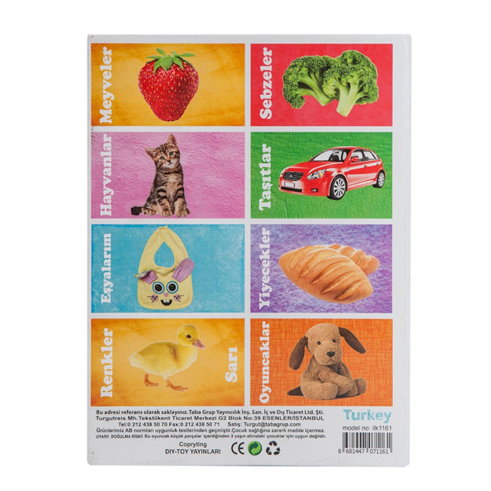 İlk 50 Sözcük Eğitici Hafıza Kartı