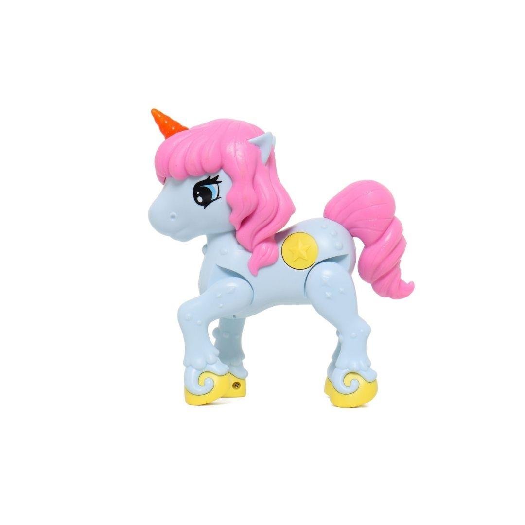 Eğitici Elektronik Oyuncaklar, MEGA OYUNCAK, Cutie Friends Sesli ve Işıklı Unicorn 40807 Mavi