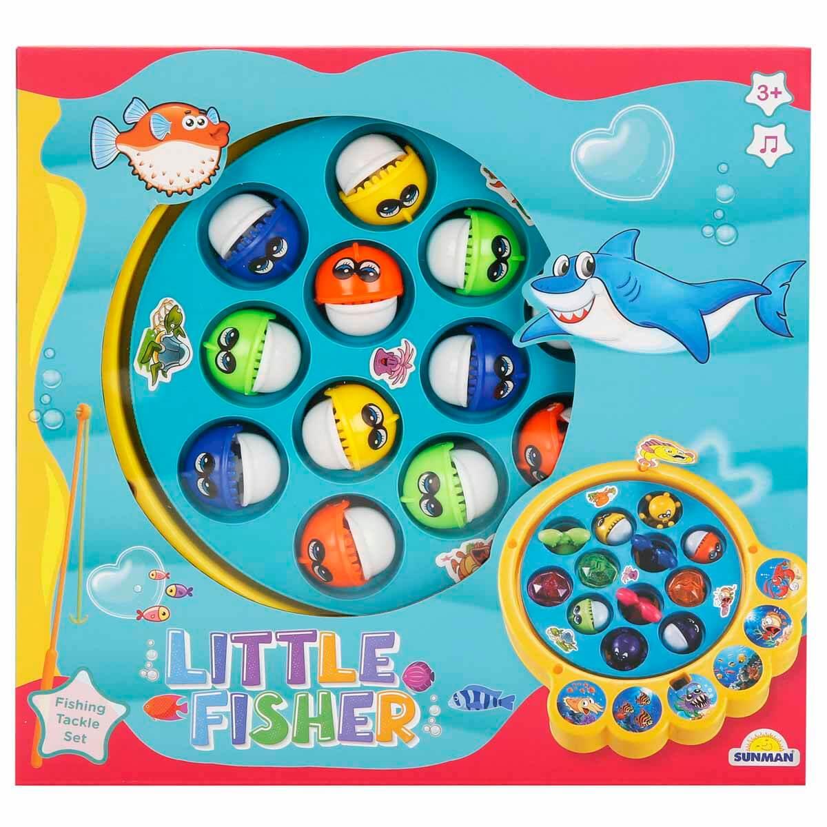 Eğitici Elektronik Oyuncaklar, Sunman, Hareketli ve Sesli Balık Tutma Oyun Seti