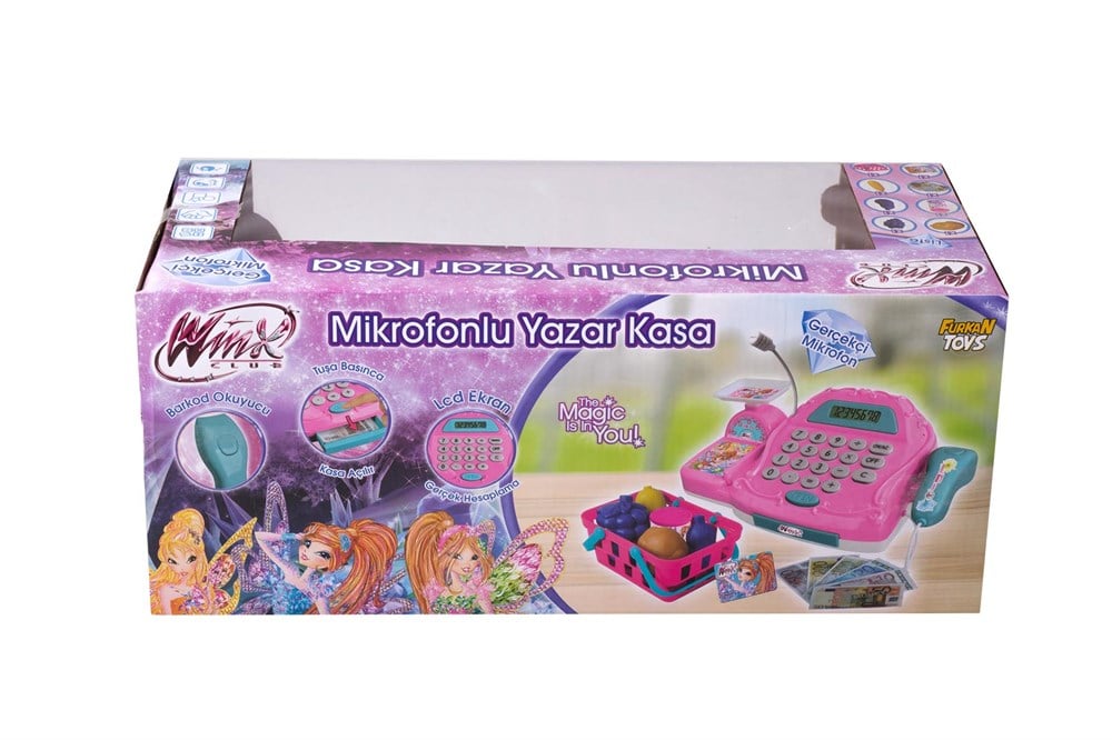 Eğitici Elektronik Oyuncaklar, Winx, Winx Lisanslı Mikrofonlu Pilli Yazar Kasa FR37111
