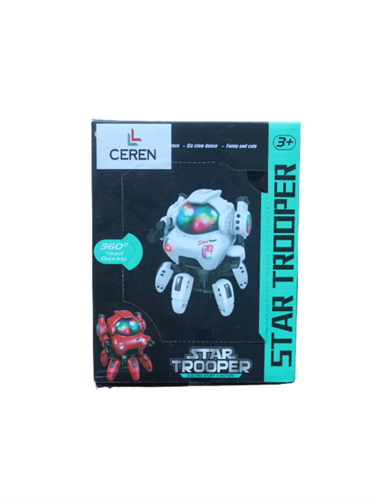 Eğitici Robotlar, Ceren, C-TOY Işıklı ve Sesli 360 Derece Dönebilen Yıldız Asker Robot 01180 Mavi