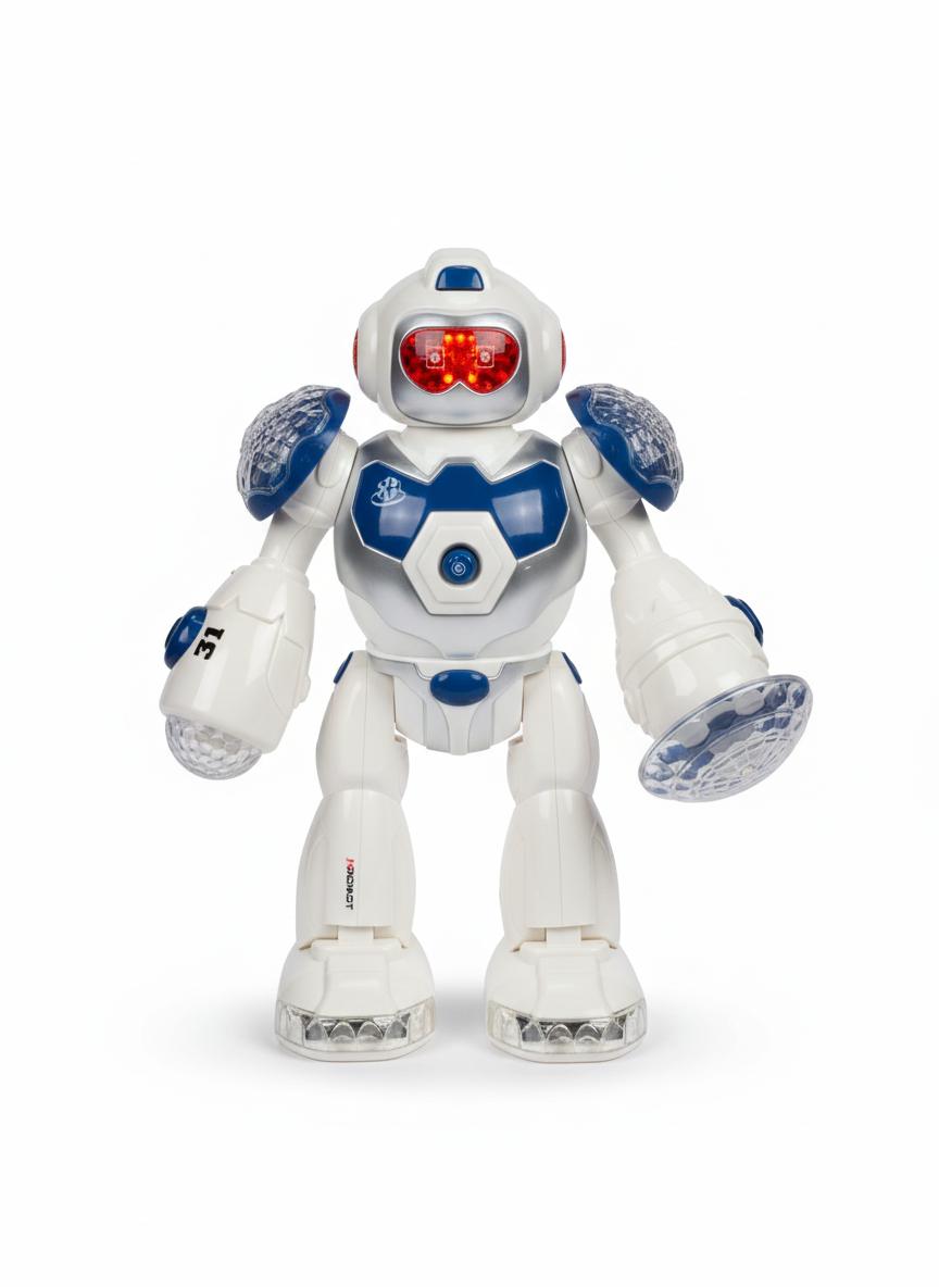 Eğitici Robotlar, Ceren, CTOY Sesli ve Işıklı Robot 98003 Mavi