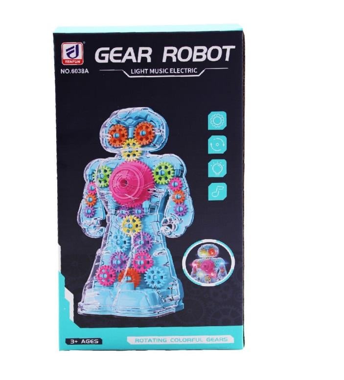 Eğitici Robotlar, OSMAN KIZILKAYA, KZL Sesli Ve Işıklı 360 Derece Dönen Oyuncak Robot 6038A