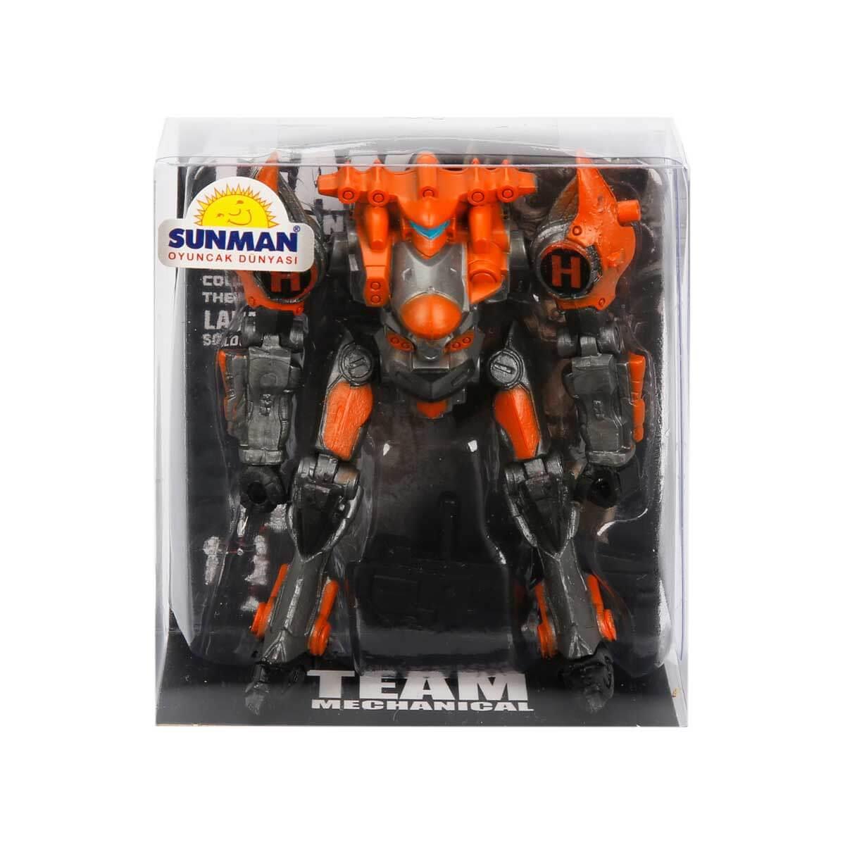 Eğitici Robotlar, Sunman, Mini Robot Figür 9 cm 23945 Turuncu