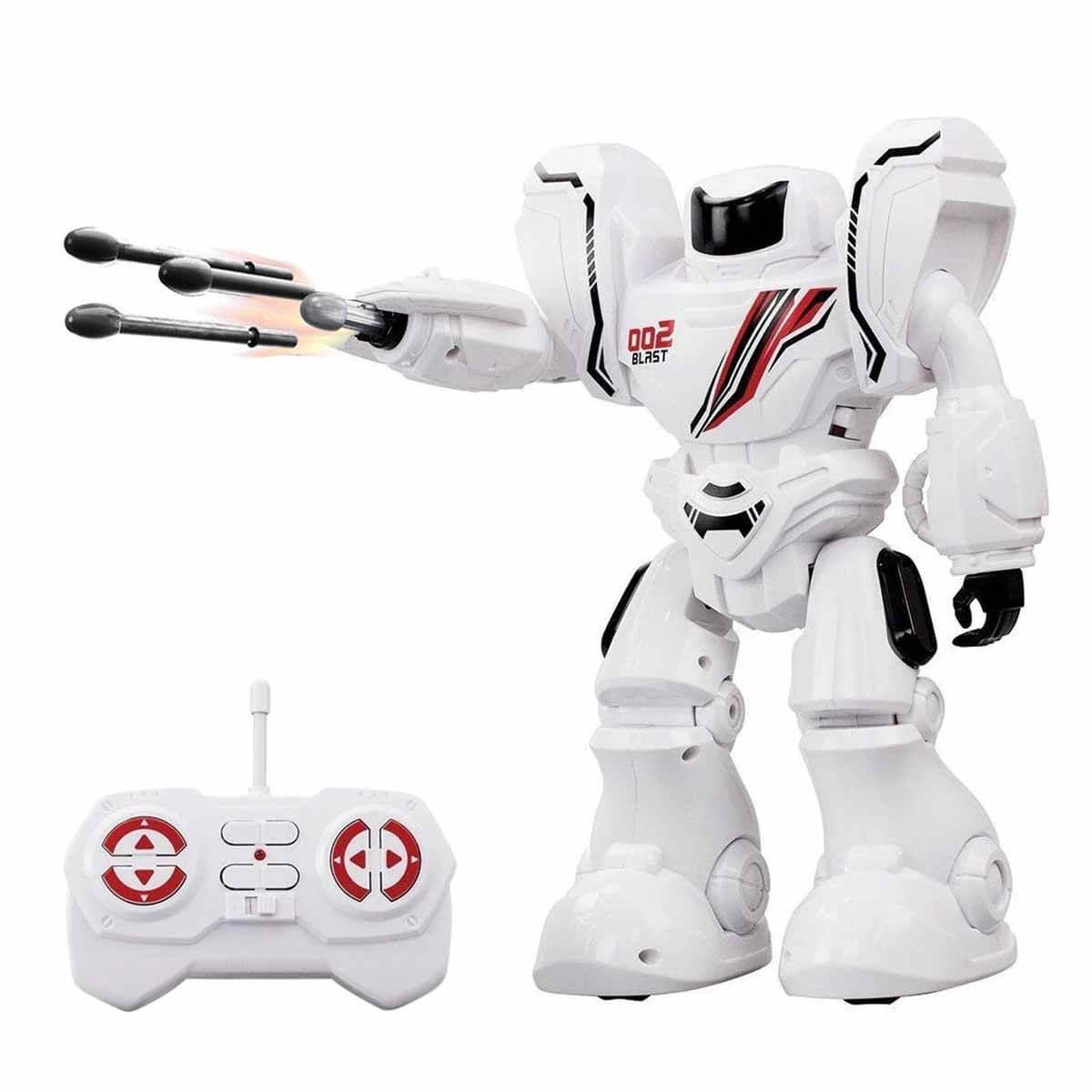Eğitici Robotlar, SİLVERLİT, Silverlit Robo Blast One Uzaktan Kumandalı Robot 85894 Beyaz