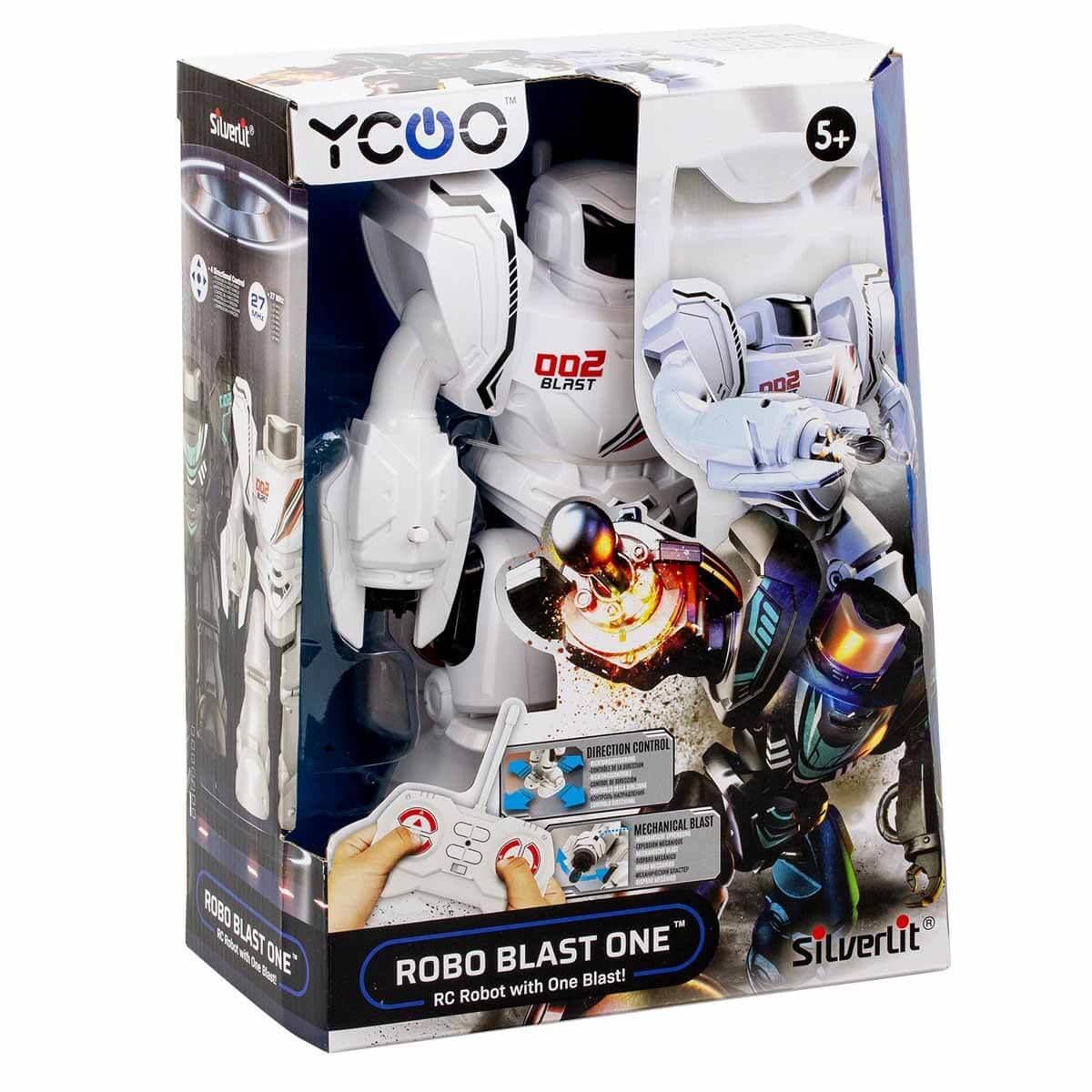 Eğitici Robotlar, SİLVERLİT, Silverlit Robo Blast One Uzaktan Kumandalı Robot 85894 Beyaz