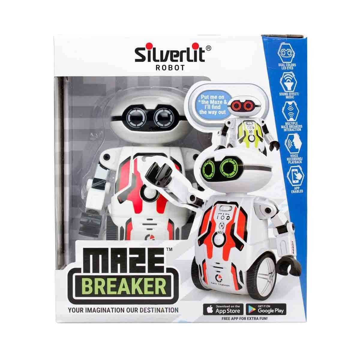 Eğitici Robotlar, SİLVERLİT, Silverlit Robot Yapay Zekalı Maze Breaker Robot 88044 Kırmızı