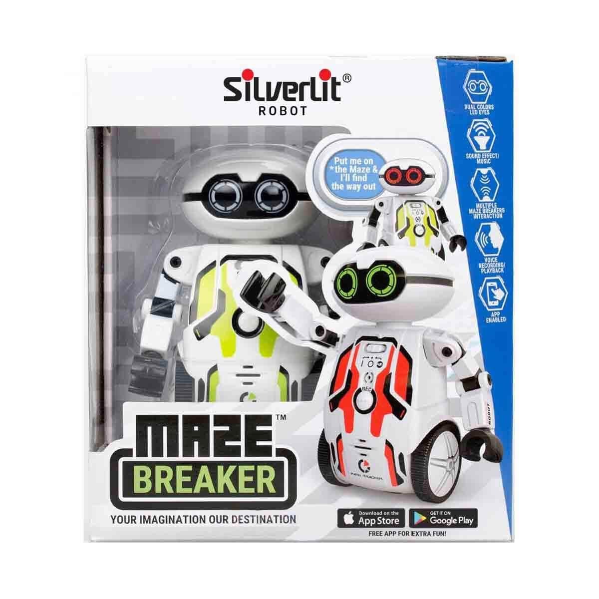 Eğitici Robotlar, SİLVERLİT, Silverlit Robot Yapay Zekalı Maze Breaker Robot 88044 Yeşil