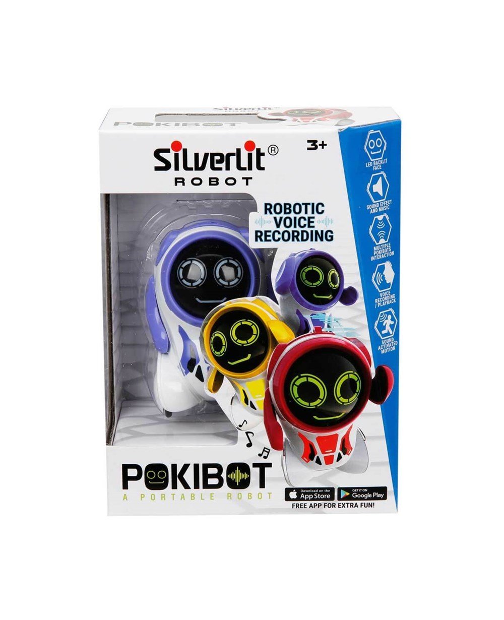 Eğitici Robotlar, SİLVERLİT, Silverlit Yapay Zekalı Pokibot Robot 80424 Mor