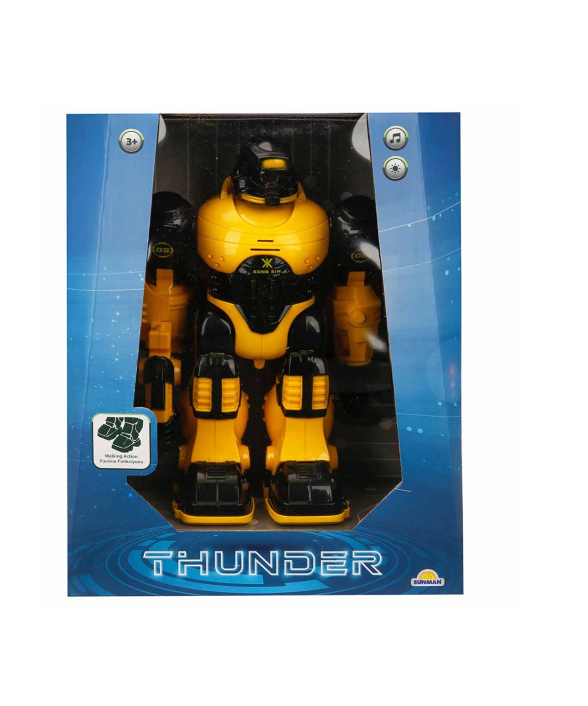 Eğitici Robotlar, Sunman, Sunman Thunderbolt Sesli ve Işıklı Robot 25 cm