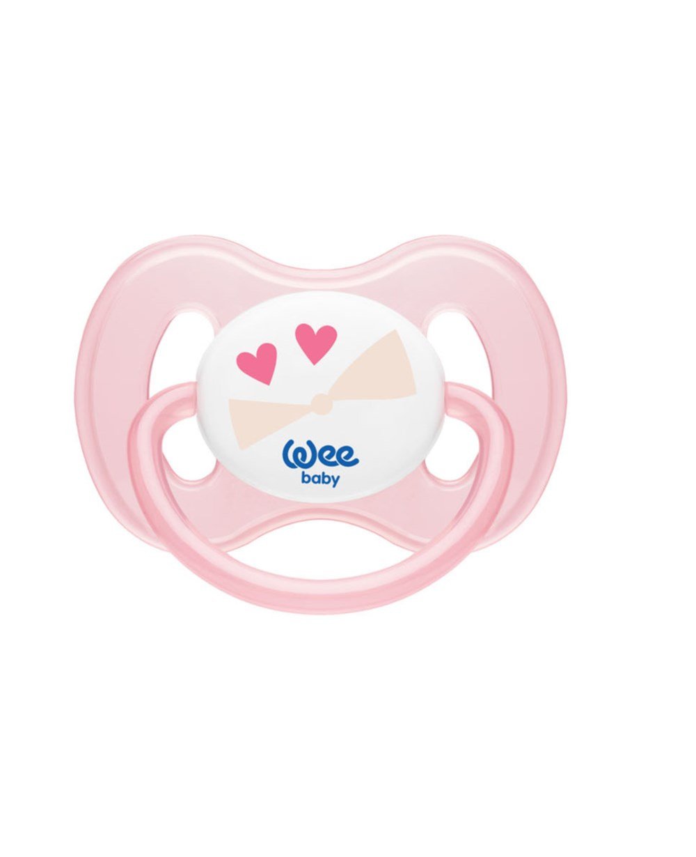 Emzik, WEE BABY, Wee Baby Damaklı Kelebek Emzik No:1 0-6Ay 158 Pembe