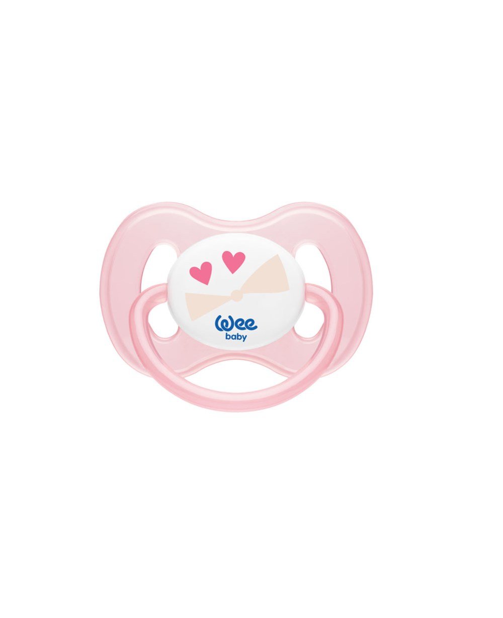 Emzik, WEE BABY, Wee Baby Damaklı Kelebek Emzik No:2 6-18Ay 159 Pembe