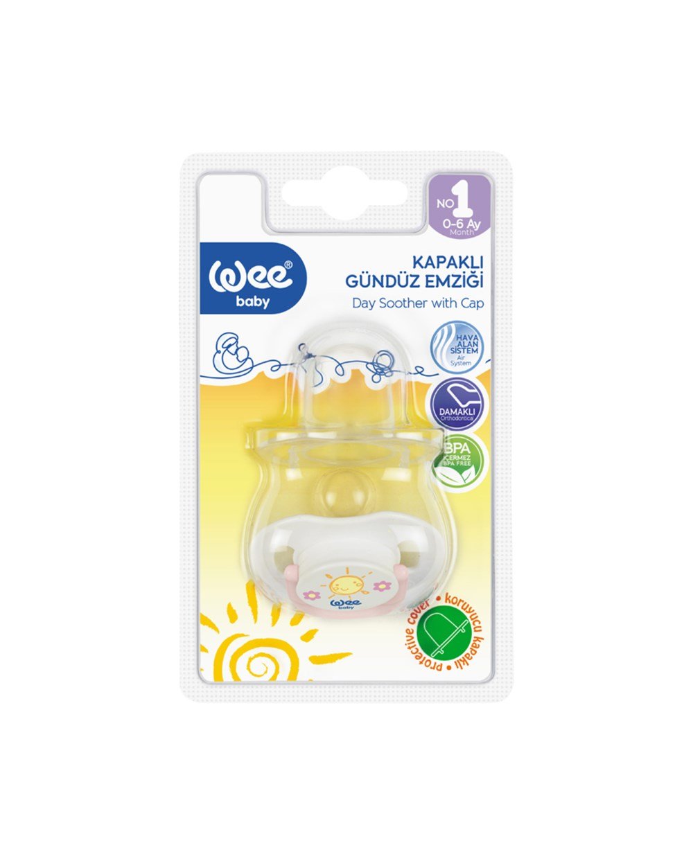 Emzik, WEE BABY, Wee Baby Kapaklı Gündüz Emziği No:1 0-6 Ay 781 Mavi
