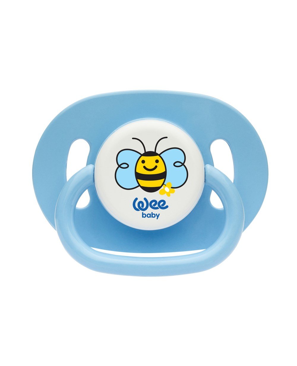 Emzik, WEE BABY, Wee Baby Oval Gövdeli Yuvarlak Uçlu Emzik No:2 830 Mavi