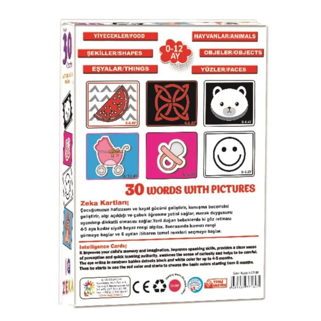 Eşleştirme Oyunları, Laço Kids, Baby IQ Zeka Kartı
