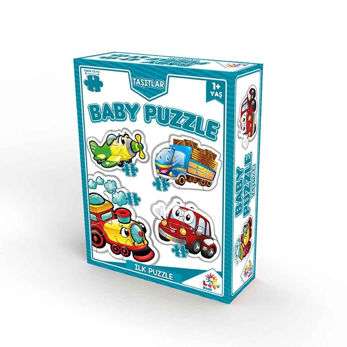 Eşleştirme Oyunları, Laço Kids, Laço Kids Baby Bebek Puzzle Taşıtlar Seti 4'lü LC7226
