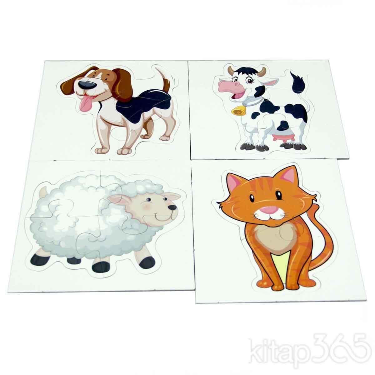 Eşleştirme Oyunları, Laço Kids, Laço Kids Baby Bebek Puzzle Hayvanlar Seti 4'lü LC7224