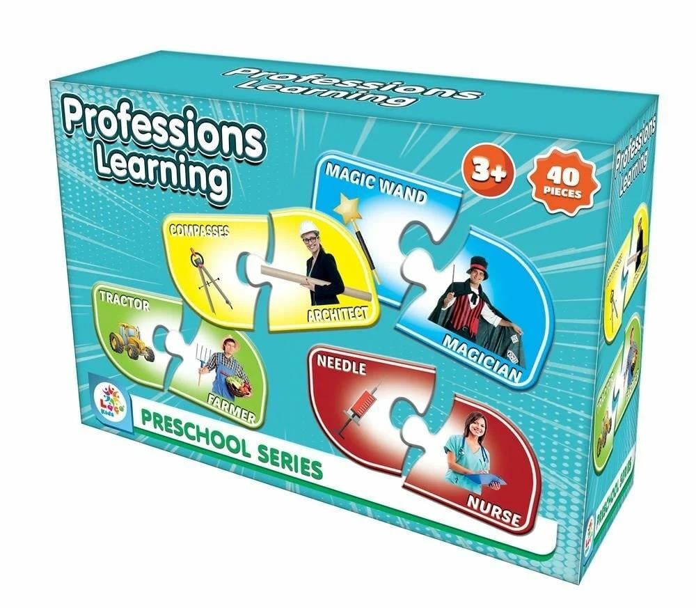 Eşleştirme Oyunları, Laço Kids, Laço Kids Resimli İngilizce Eğitici Meslekleri Öğreniyorum 40 Parça