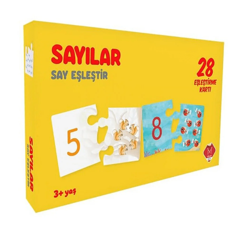 Eşleştirme Oyunları, Laço Kids, Sayılar Eşleştirme Kartları 28 Kart