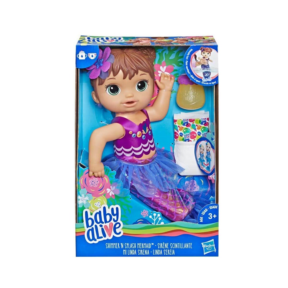 Et Bebekler, Baby Alive, Baby Alive Deniz Kızı Bebeğim Kumral E3691